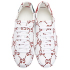 Gucci White Web Logo New Ace Sneakers