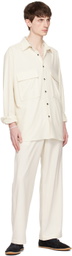 FORMA Off-White Elasticized Trousers