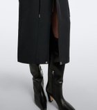 Sacai Cotton-blend zip-up midi skirt