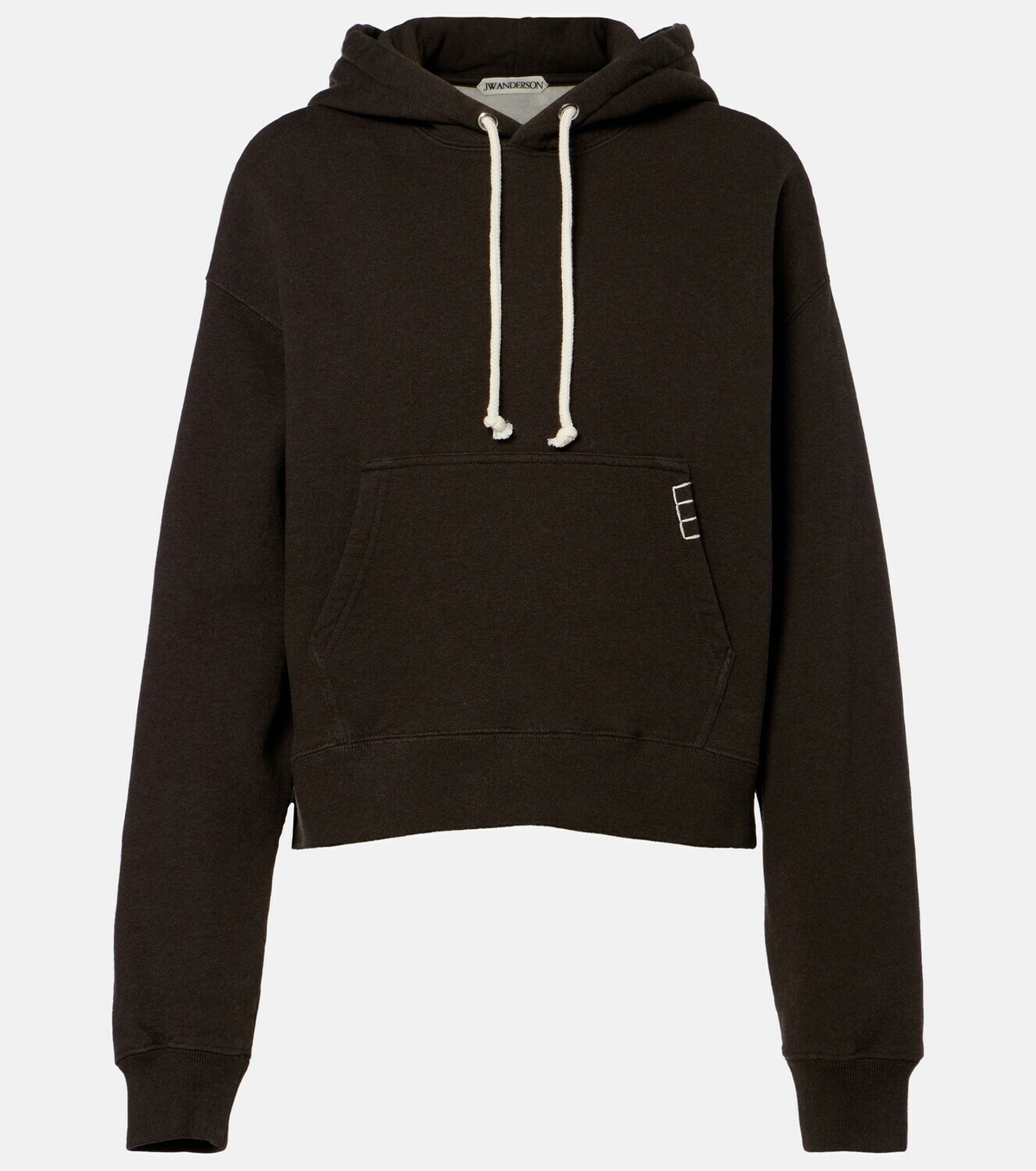 JW Anderson Cropped cotton hoodie