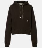 JW Anderson Cropped cotton hoodie