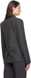 GIA STUDIOS Gray Single Breasted Blazer