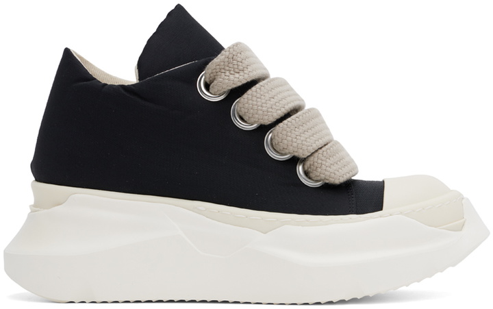 Photo: Rick Owens DRKSHDW Black Porterville Jumbo Laced Abstract Low Sneakers