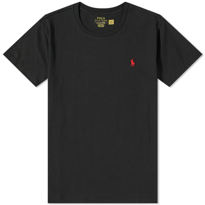 Photo: Polo Ralph Lauren Men's Custom Fit T-Shirt in Rl Black