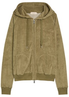 Aurélien Hooded Terry Jumper Khaki