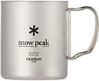 Snow Peak Silver Titanium Double Wall Mug, 450 ml