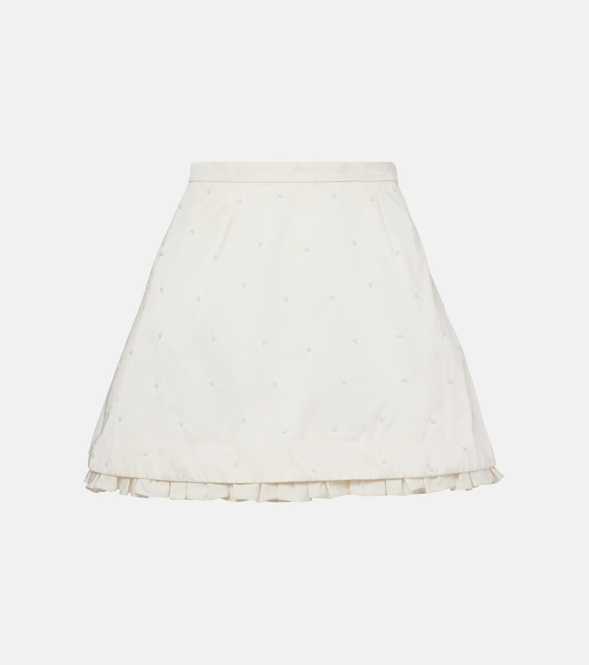 Clio Peppiatt Camelia embellished miniskirt