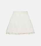 Clio Peppiatt Camelia embellished miniskirt