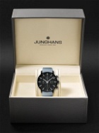 Junghans - Form A Chronoscope Automatic 42mm PVD-Coated Stainless Steel and Leather Watch, Ref. No. 27/4371.01