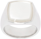 Tom Wood Silver Cushion MOP Ring