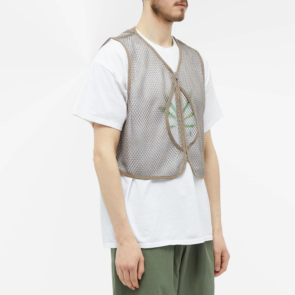 s.k manor hill Men's Trapper Vest in Grey Mesh