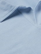 NN07 - Ross Cotton and Modal-Blend Polo Shirt - Blue