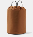 The Row Sporty leather-trimmed backpack
