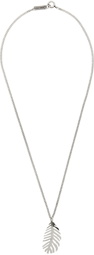 Isabel Marant Silver Shiny Leaves Necklace