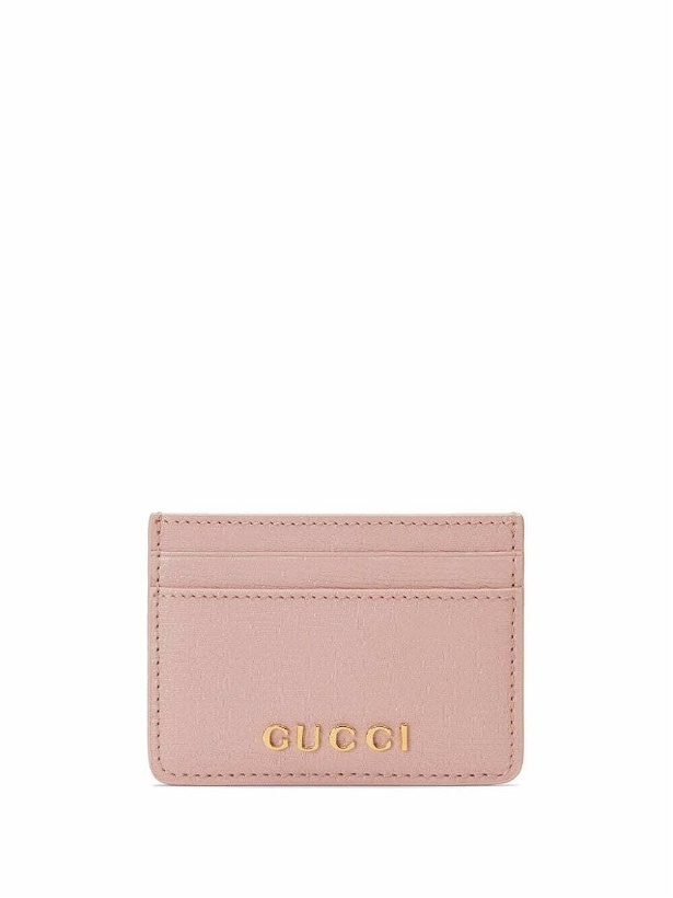 Photo: GUCCI - Logo Leather Card Case
