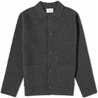 Country Of Origin Men's Knitted Chore Jacket in Charcoal