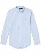 Polo Ralph Lauren - Slim-Fit Button-Down Collar Striped Cotton Oxford Shirt - Blue