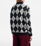 Lisa Yang Raelyn argyle cashmere cardigan