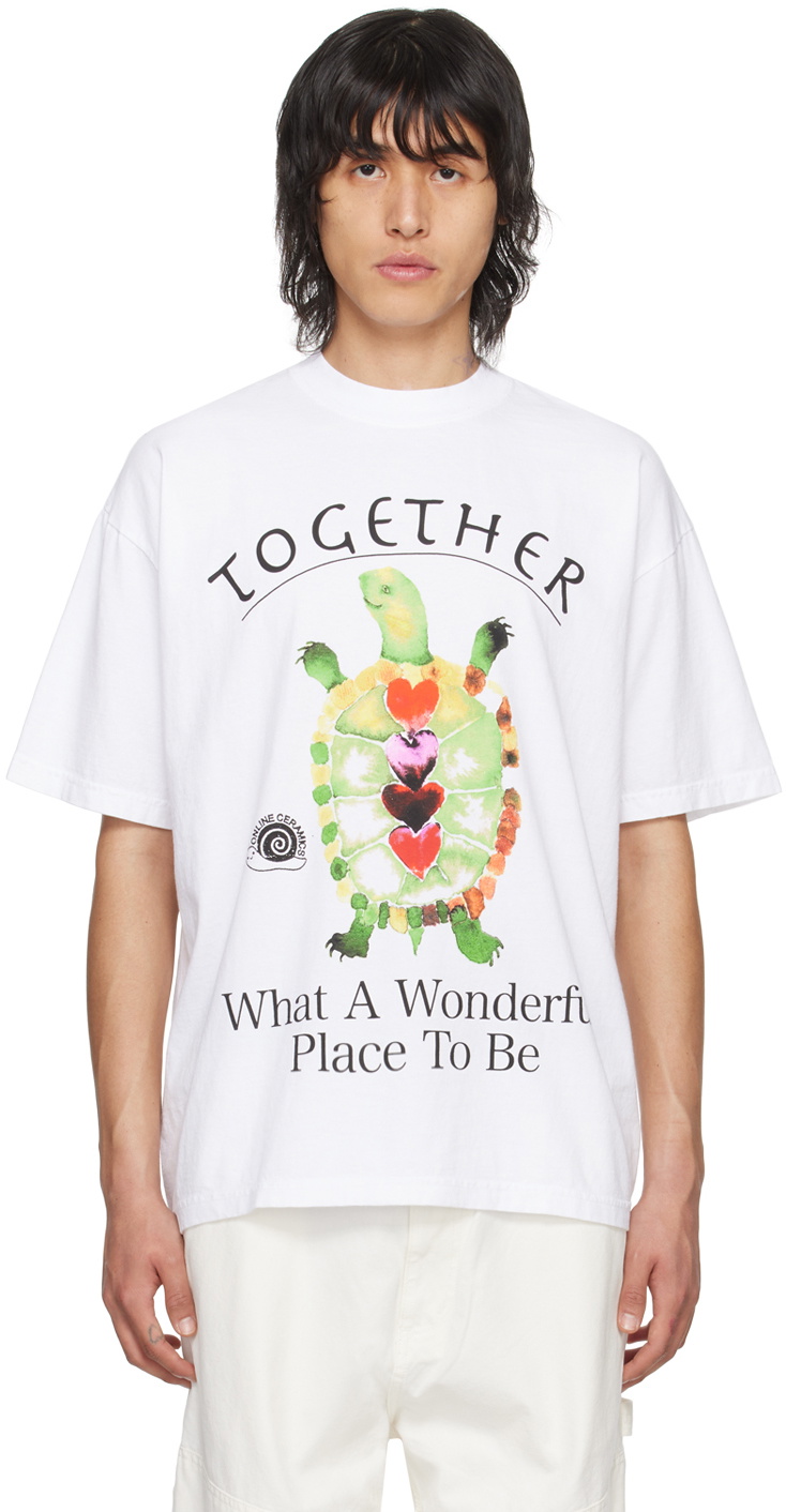 Online Ceramics White Together Turtle T-Shirt Online Ceramics