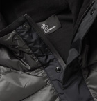 Moncler Grenoble - Quilted Panelled Stretch Tech-Jersey Hooded Down Ski Jacket - Black