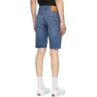 Levis Blue Denim 501 Hemmed Shorts