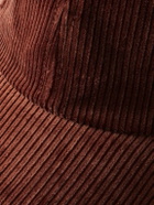 Mr P. - Leather-Trimmed Cotton-Corduroy Baseball Cap