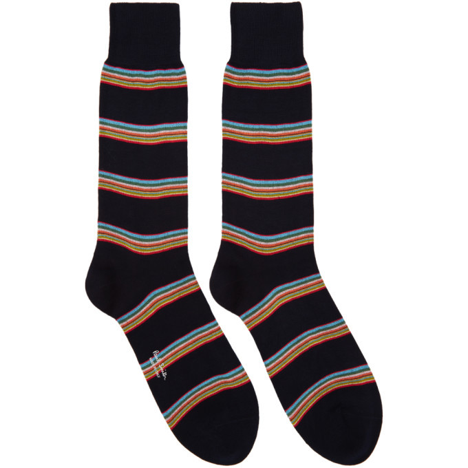 Photo: Paul Smith Black Block Stripe Socks