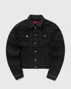 032c DOWN TO EARTH BOXY DENIM JACKET Black Women