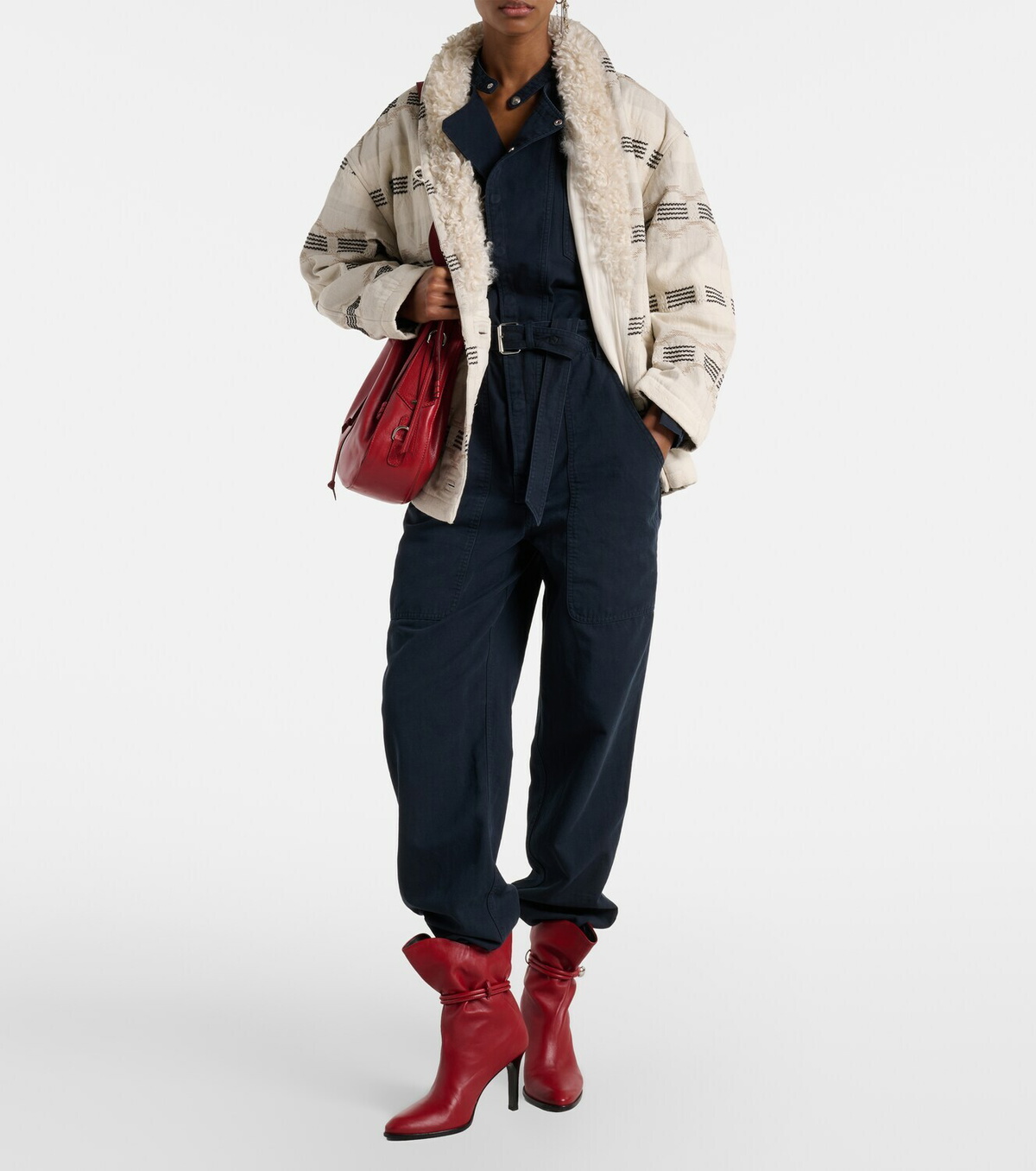 Marant Etoile Nessime cotton and linen jumpsuit