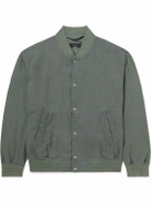 Rag & Bone - Leo Linen Bomber Jacket - Green