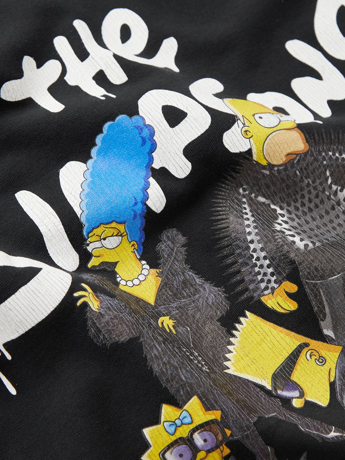 【深瀬着用】22ss BALENCIAGA×The Simpsons フーディー Balenciaga x The Simpsons Wide Fit Hoodie Indigo Men's