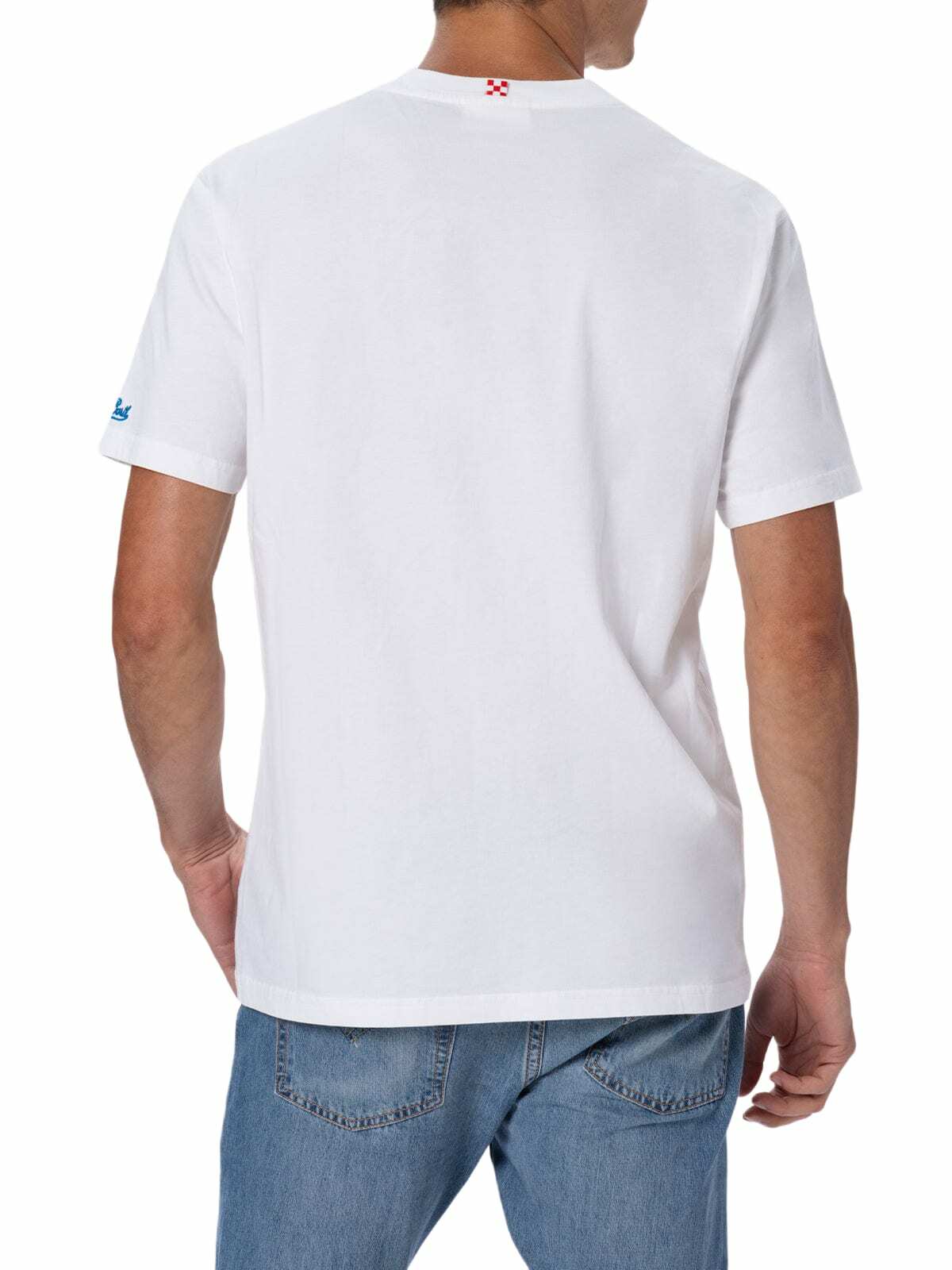 MC2 Saint Barth Man Cotton T-shirt With Snoopy Padel Print And Embroidery| Snoopy Peanuts Special Edition