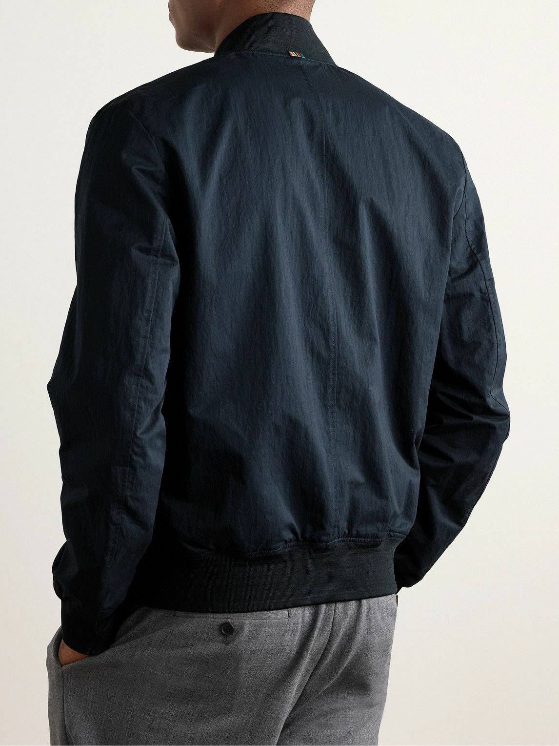 Paul Smith - Reversible Coated Nylon-Blend Bomber Jacket - Blue
