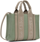 Chloé Green Small Woody Tote
