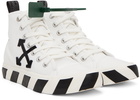 Off-White White Mid-Top Vulcanized Sneakers