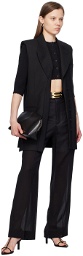 Victoria Beckham Black Tailored Minidress