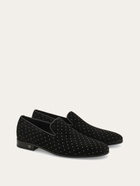 Ferragamo Mens Micro-stud loafer in Black