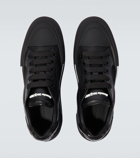 Alexander McQueen Plimsoll Deck leather-trimmed sneakers