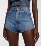 Alaïa High-rise denim shorts