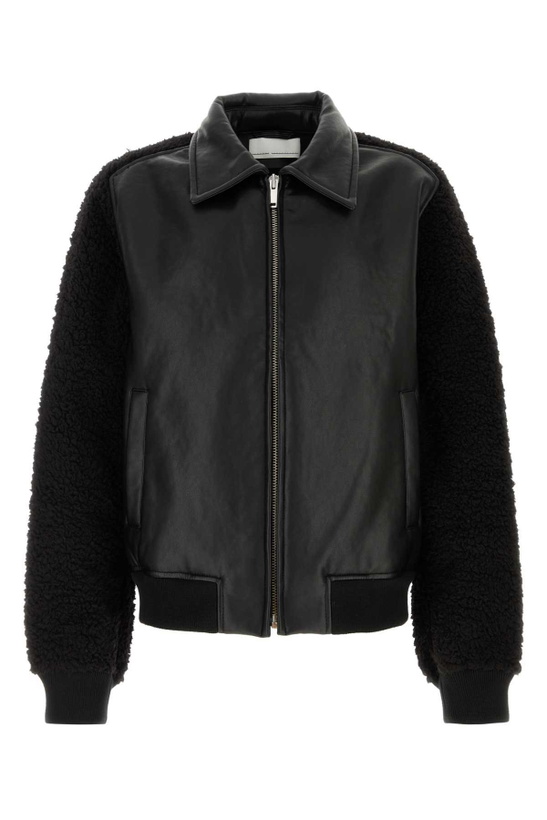 Photo: Random Identities Black Synthetic Leather Jacket