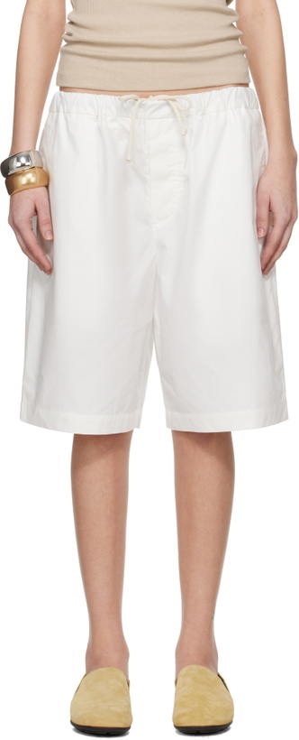 Photo: Meta Campania Collective White Ed Drawstring Shorts