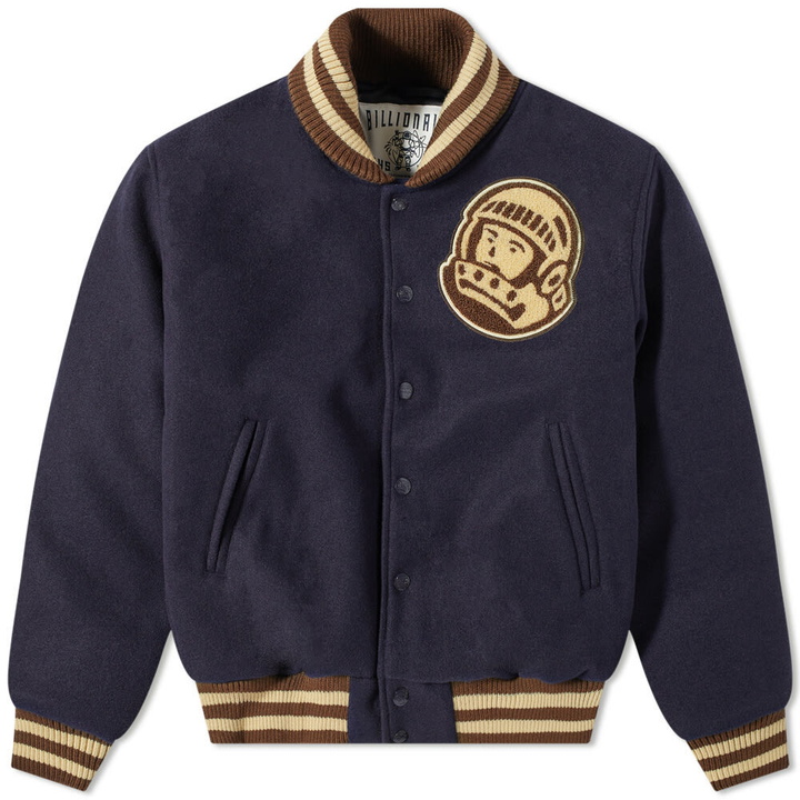 Photo: Billionaire Boys Club Men's Astro Varsity Jacket in Navy