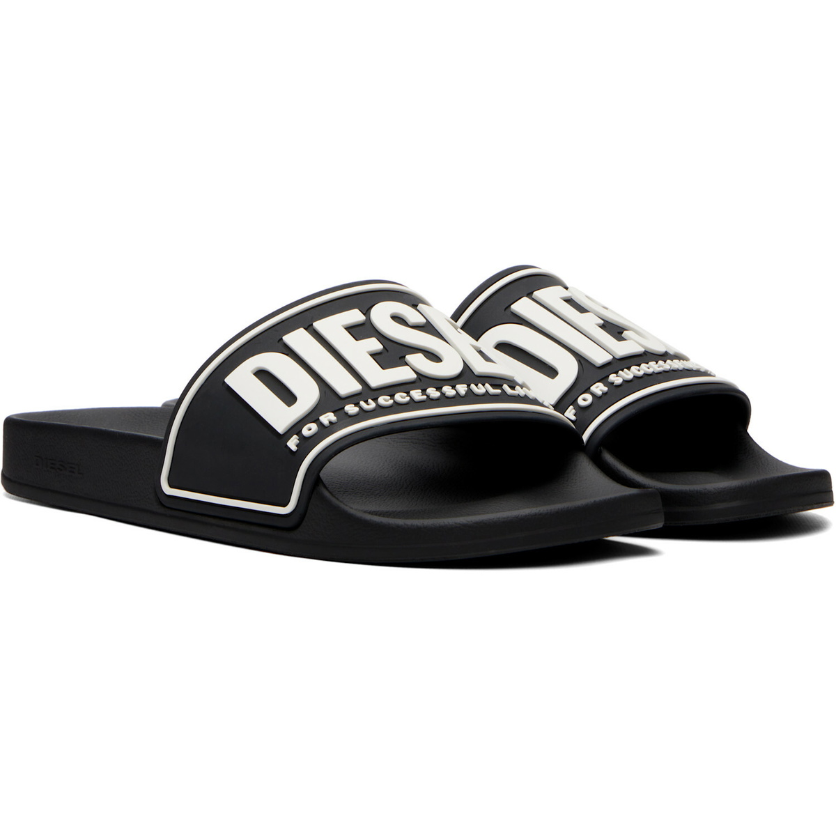 Diesel Black 3D Logo Sa-Mayemi-Pool Slides