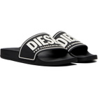 Diesel Black 3D Logo Sa-Mayemi-Pool Slides