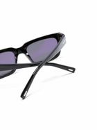 TOM FORD Eyewear Black Ezra Rectangle-Frame Sunglasses