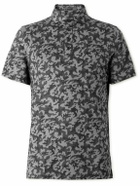 G/FORE - Camouflage-Print Tech-Jersey Polo Shirt - Gray