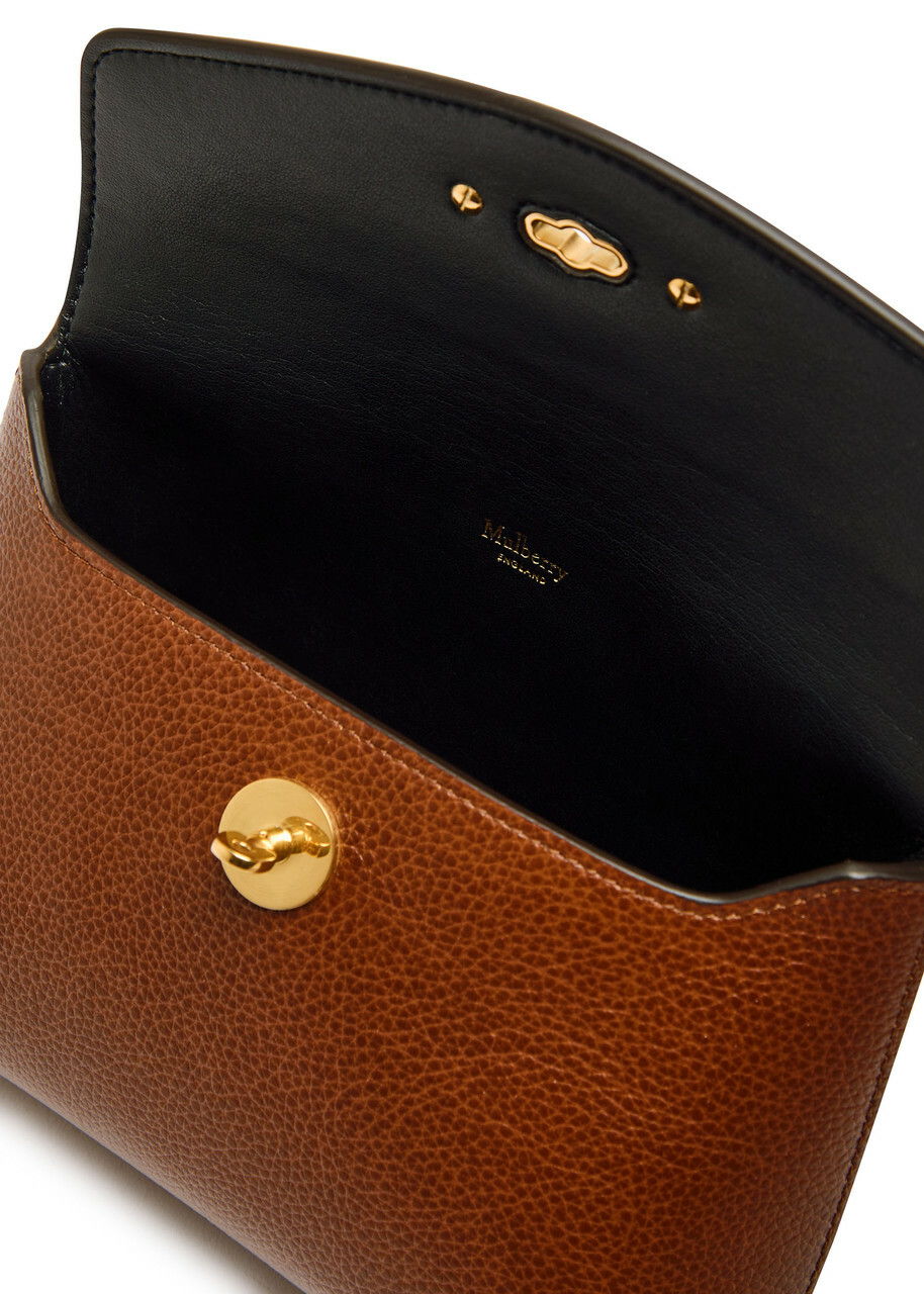 Mulberry Darley Grained Leather Pouch - Tan - One Size