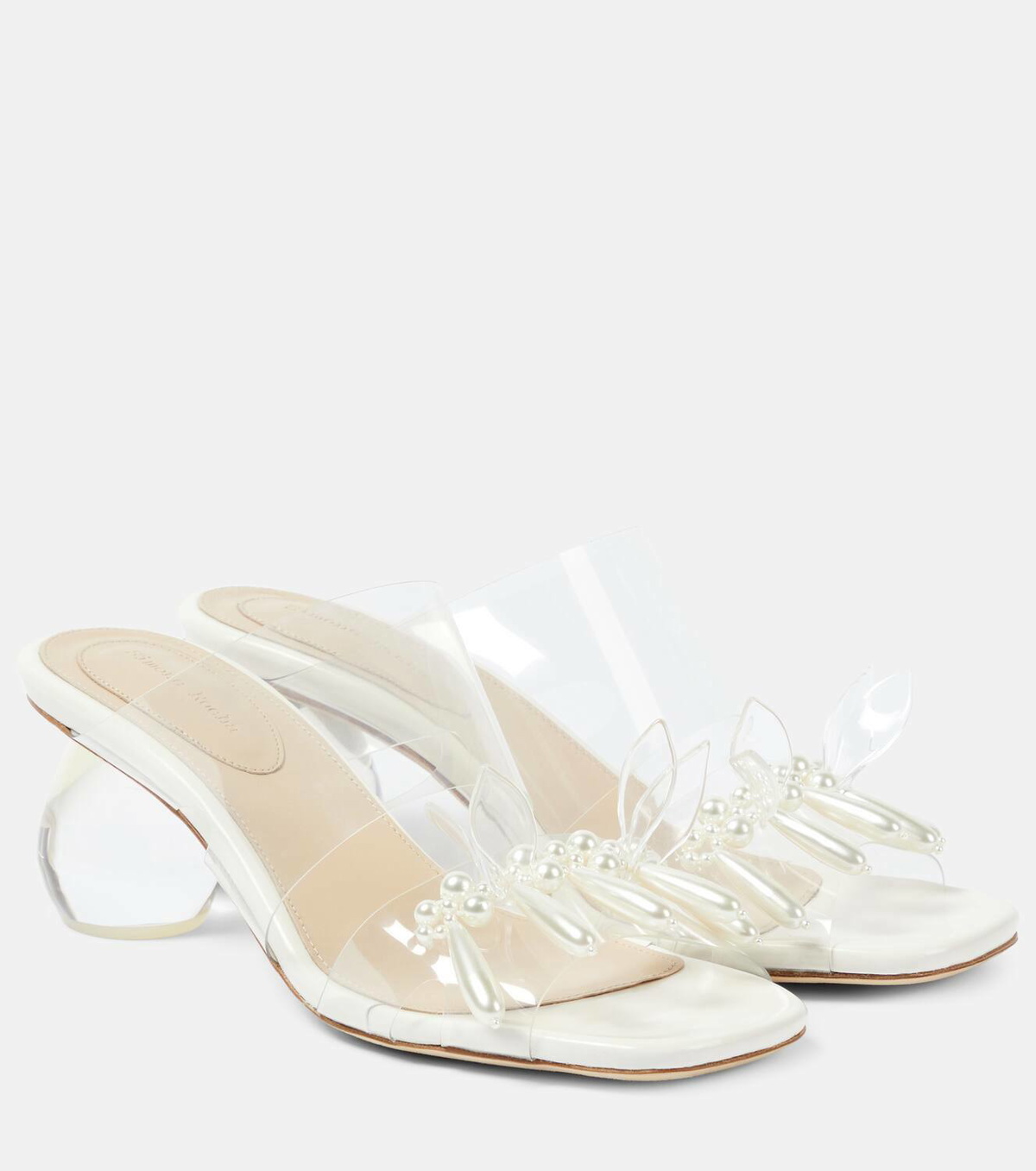 Simone Rocha Faux pearl PVC mules