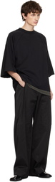 Seventh Black Raglan Box T-shirt