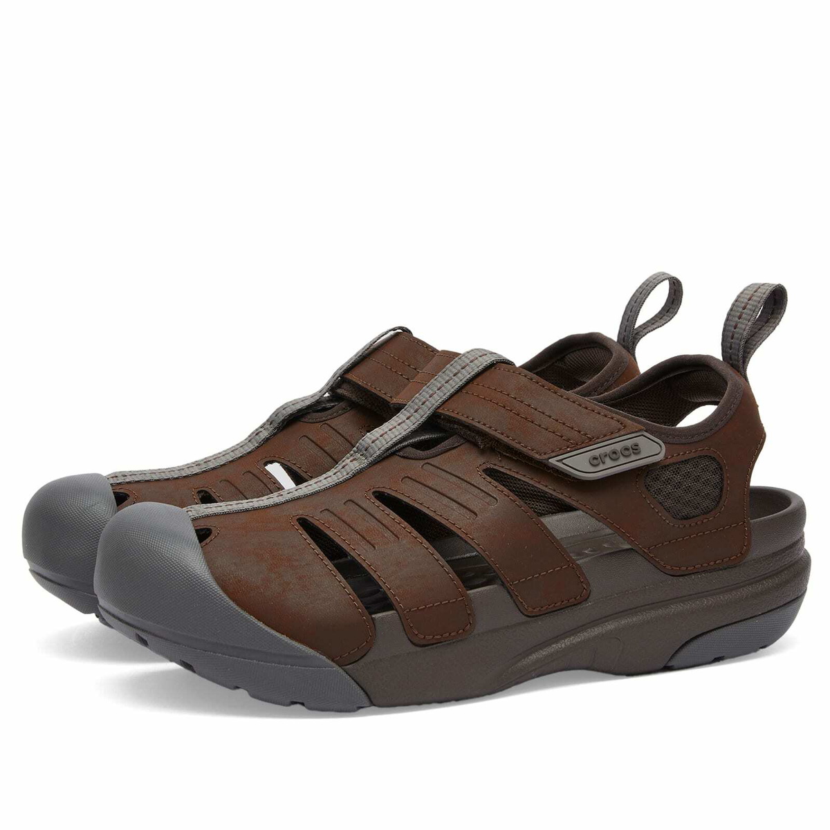 Crocs Yukon Fisherman Sandal in Espresso